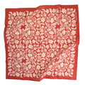 red and yellow floral bandana
