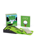 Golf-themed desk game set with packaging on a white background
