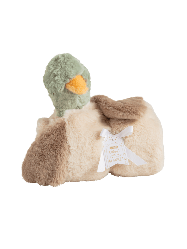 Duck Plush Cuddle Blanket for kids farm gift