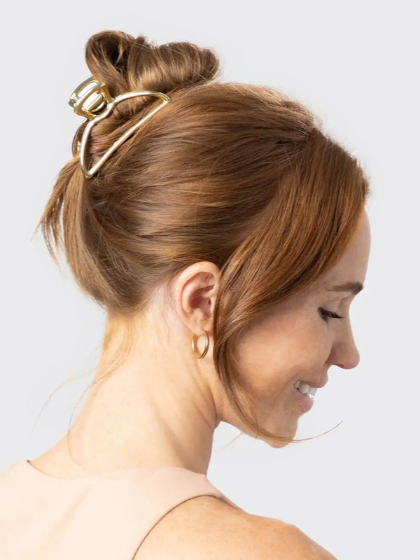 Gold Open Shape Claw Clip by Kitsch