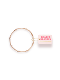 gold and champagne beaded bracelet