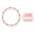 Extended Pink June Bracelet By Beaded Blonde gold