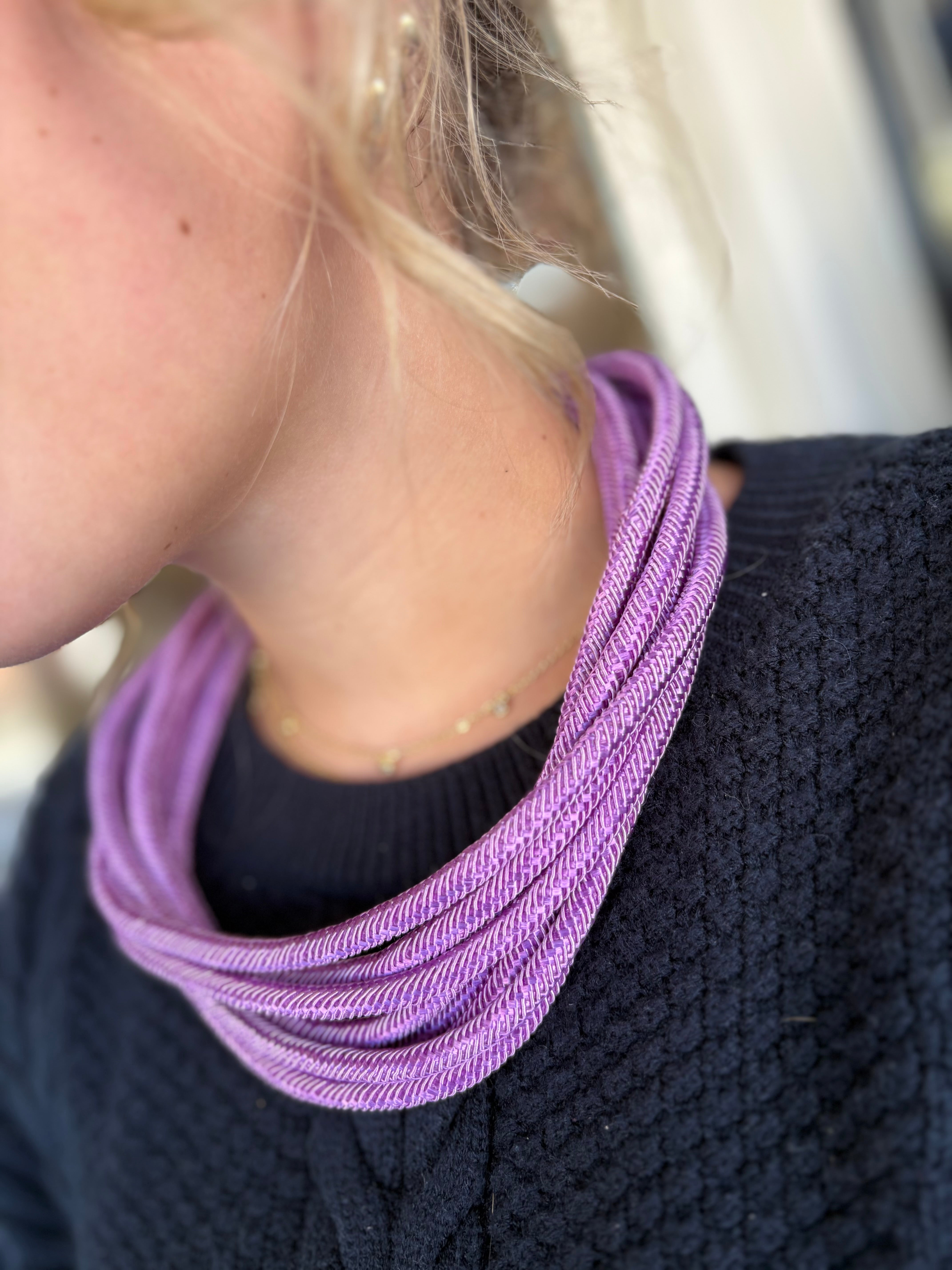 Lilac Meg Slub Necklace