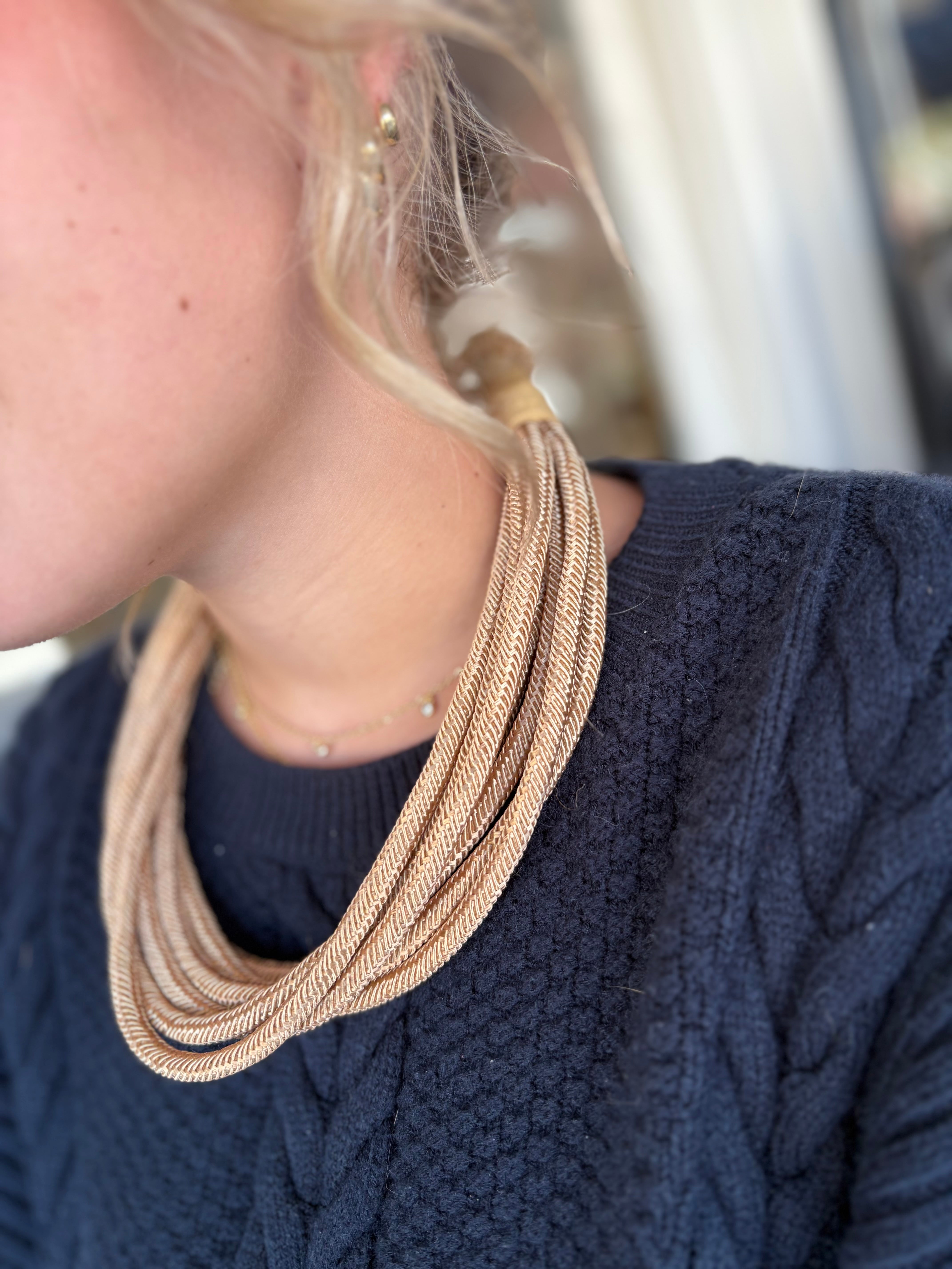 Tan Meg Slub Necklace