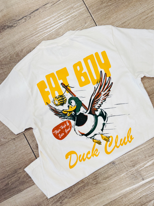 duck with corn cob tee 