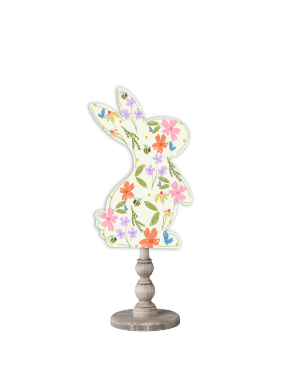 Floral Patterned Rabbit Topper colorful 