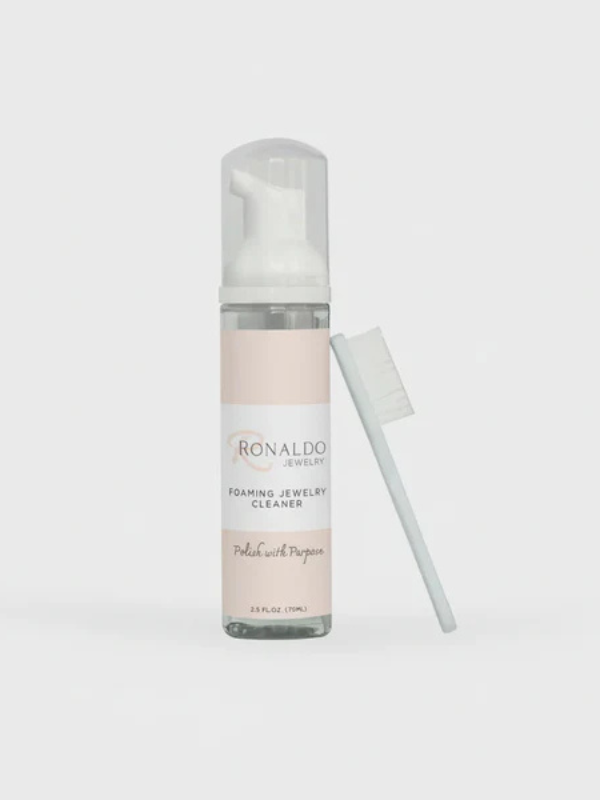 clear foaming cleaner in pump bottle 