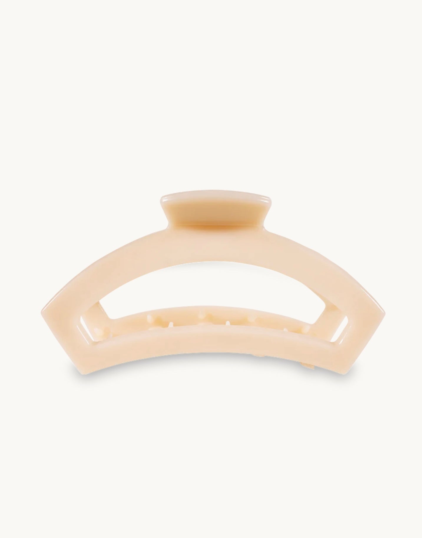Open Almond Beige Large Hair Clip