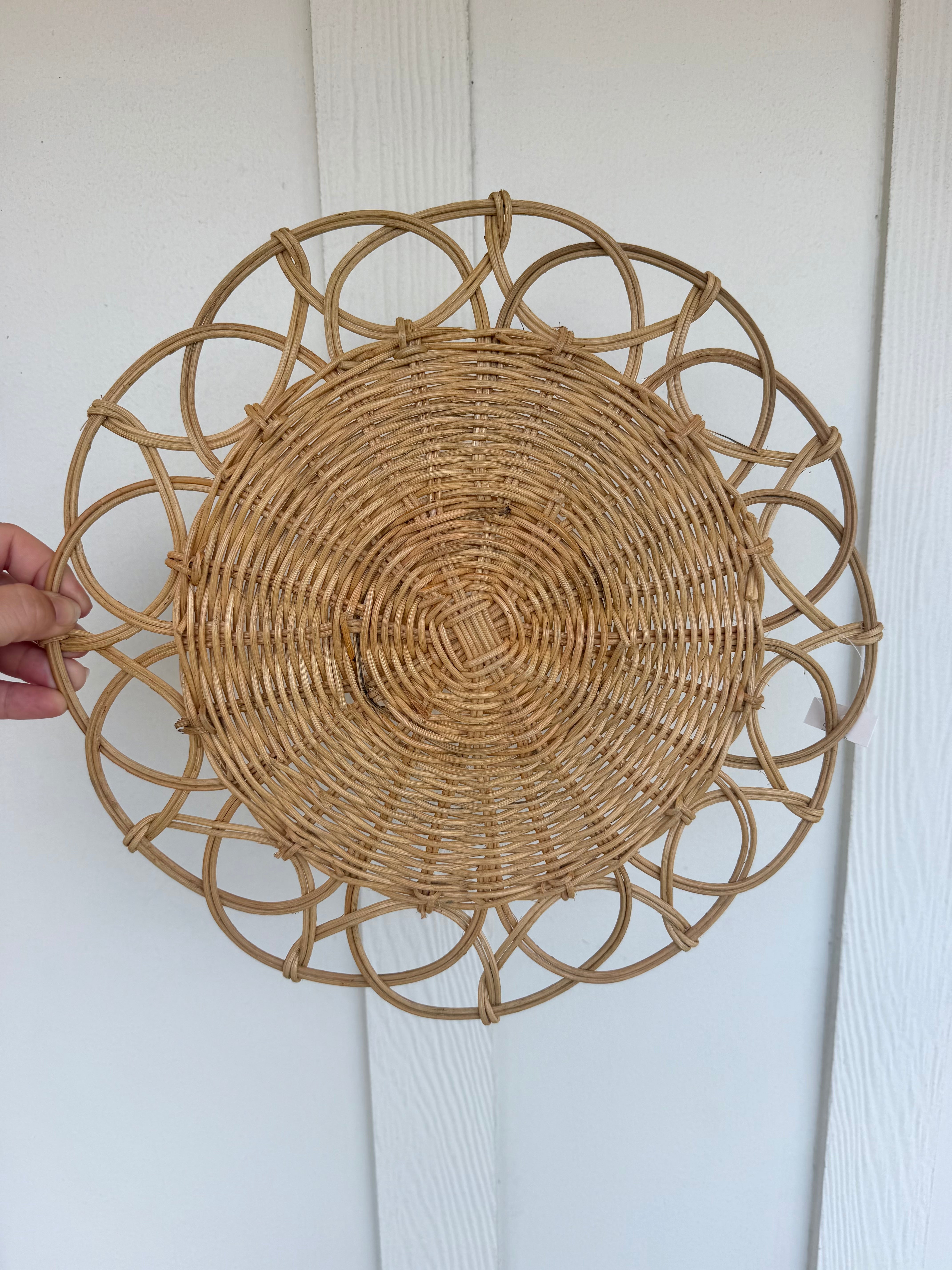 RESERVED for Ayla Lonaker & Landyn Lucas Wedding Registry - Rattan Charger