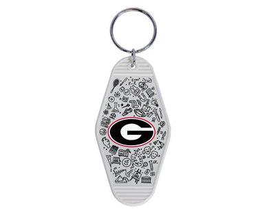 Doodles Motel Keychain