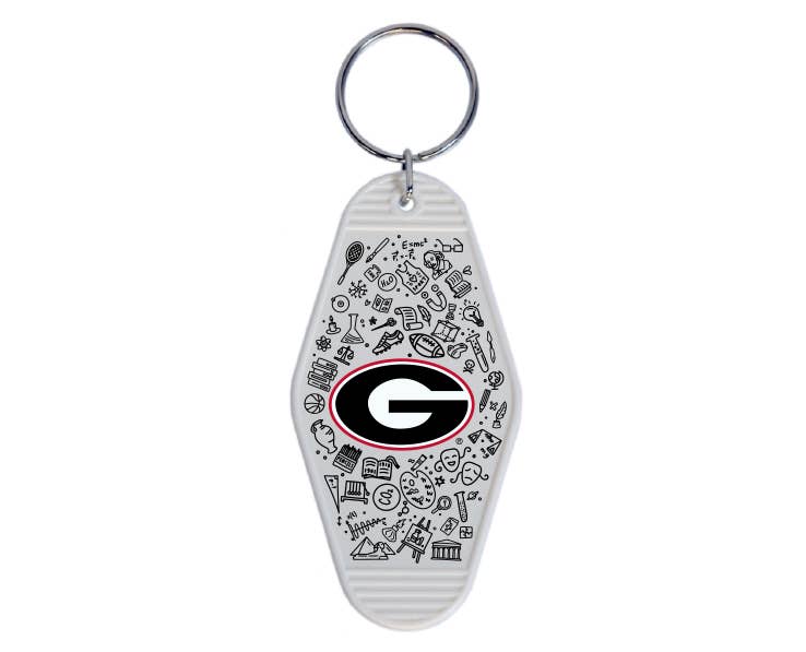 Doodles Motel Keychain