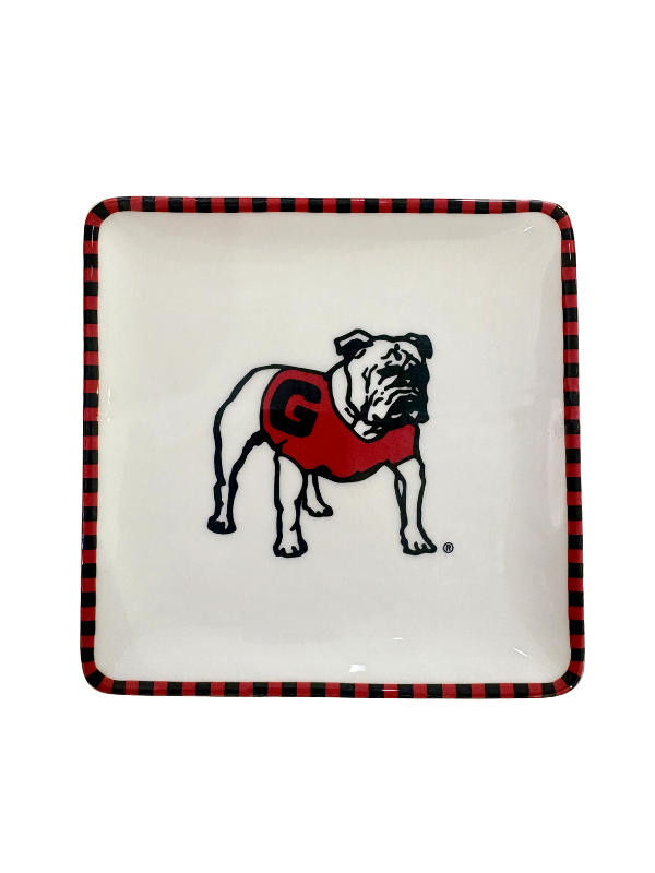 Georgia UGA Bulldog Football G Trinket Tray plate catch all