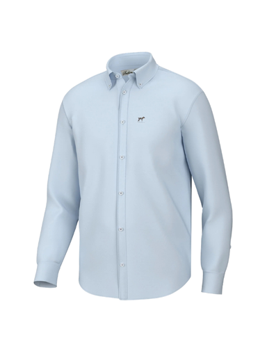 light blue sky solid button down dress shirt mens southern point company apparel 