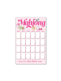 Handpainted Mahjong Score Pad Large Notepad