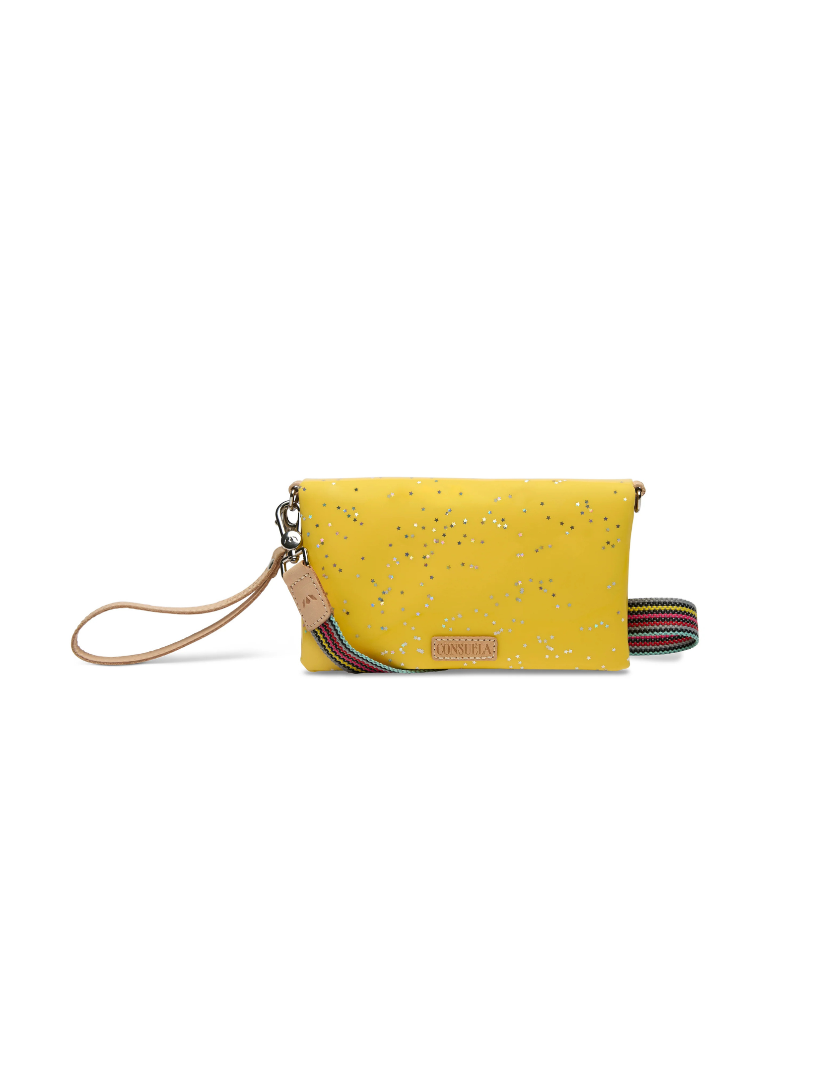 glitter yellow purse