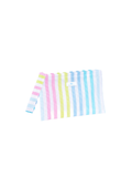 striped zip wristlet