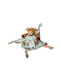 Hetty Highland Cow Character knotted lovey Blanket