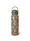 Hunting Camo EZ Fill 32oz Bottle By Swig browns and greens