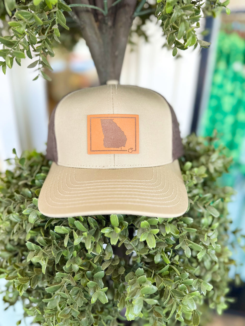 GA Outline Peach Patch Hat