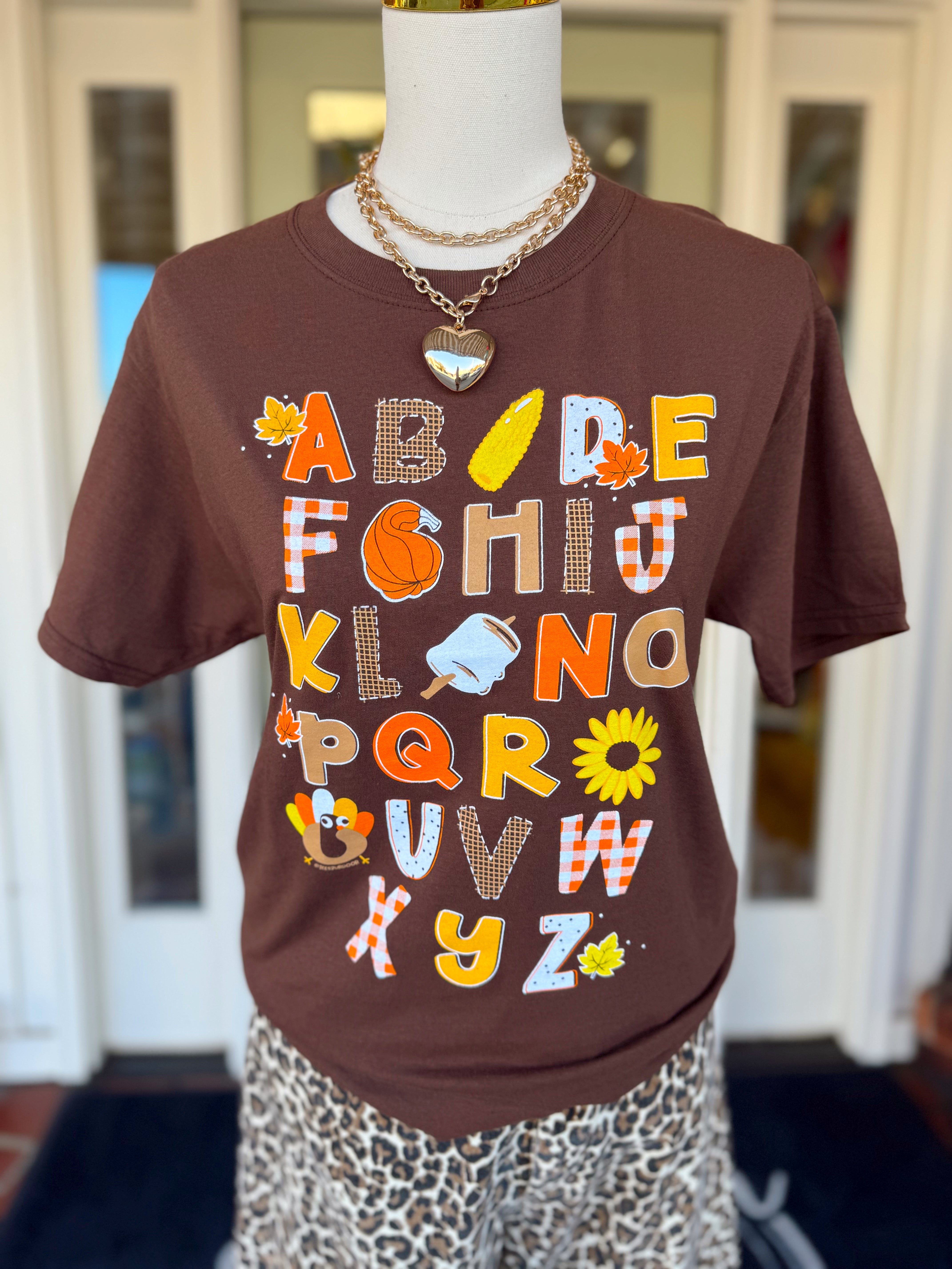 Autumn Alphabet Tee