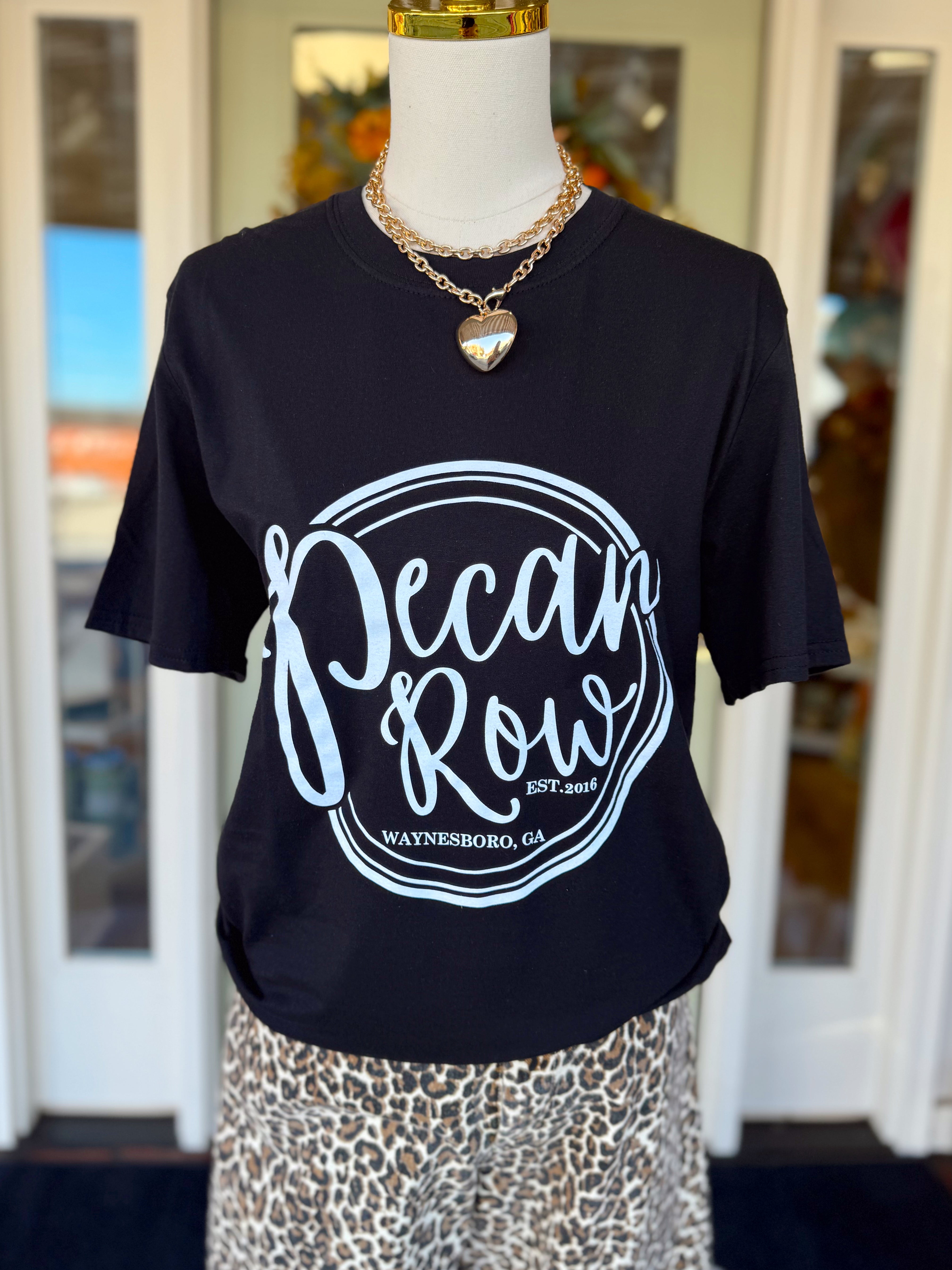 Pecan Row Tee in Black