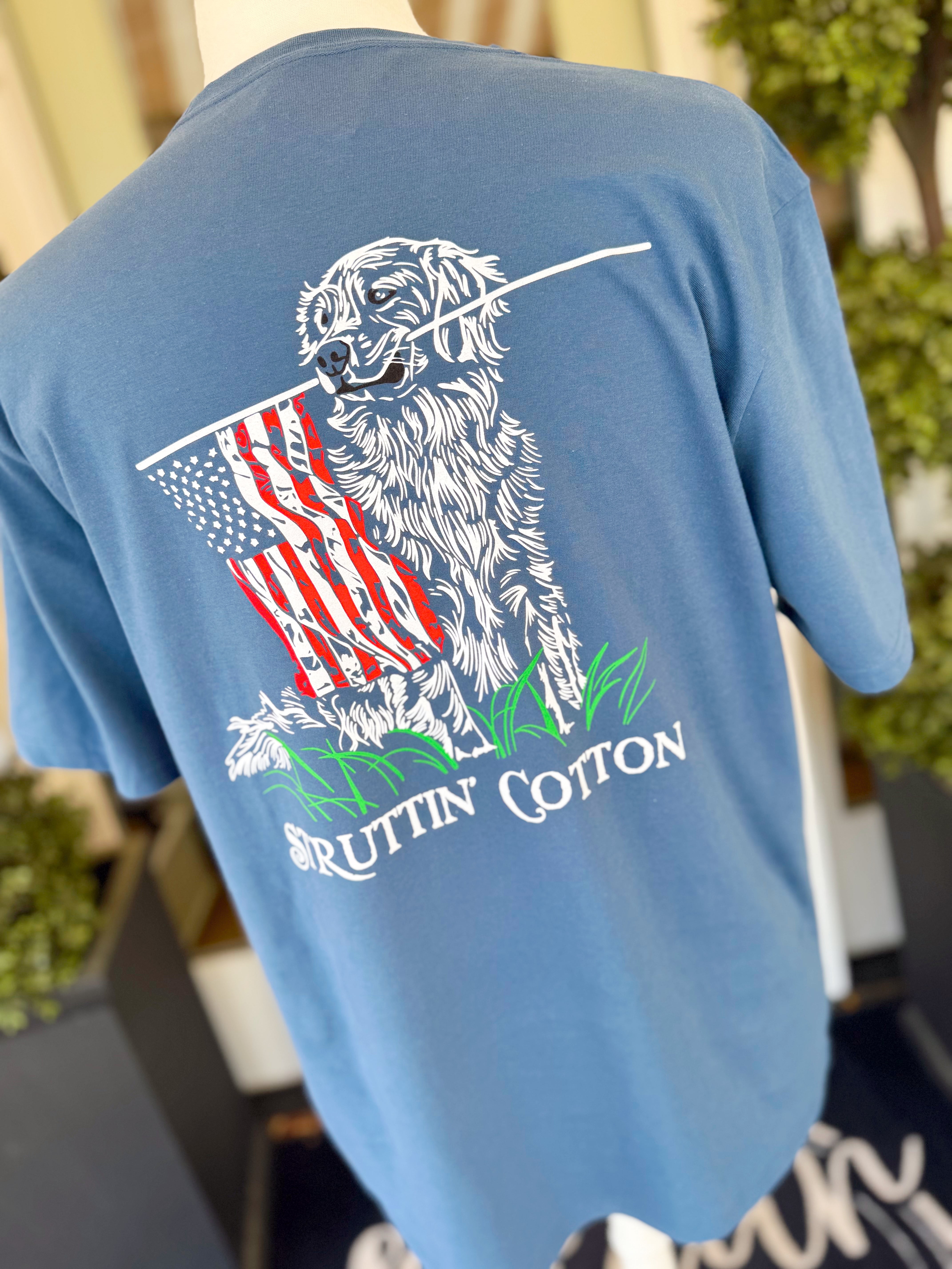 Golden Patriot Tee by Struttin' Cotton