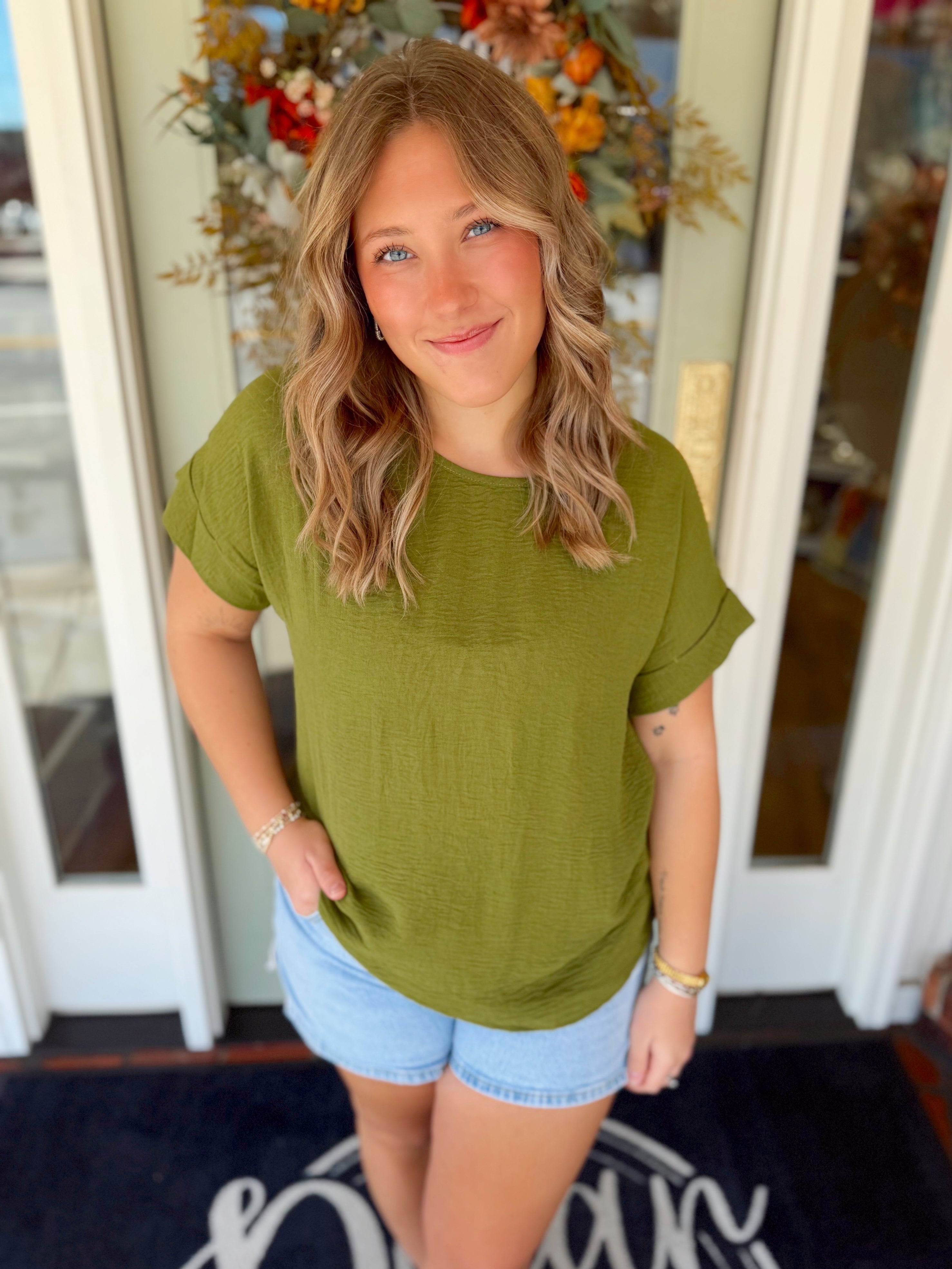 Jenna’s New Favorite Top in Moss Green