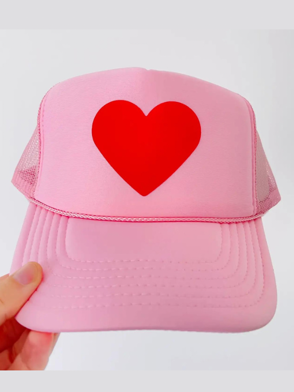 Red Heart Foam Trucker Hat