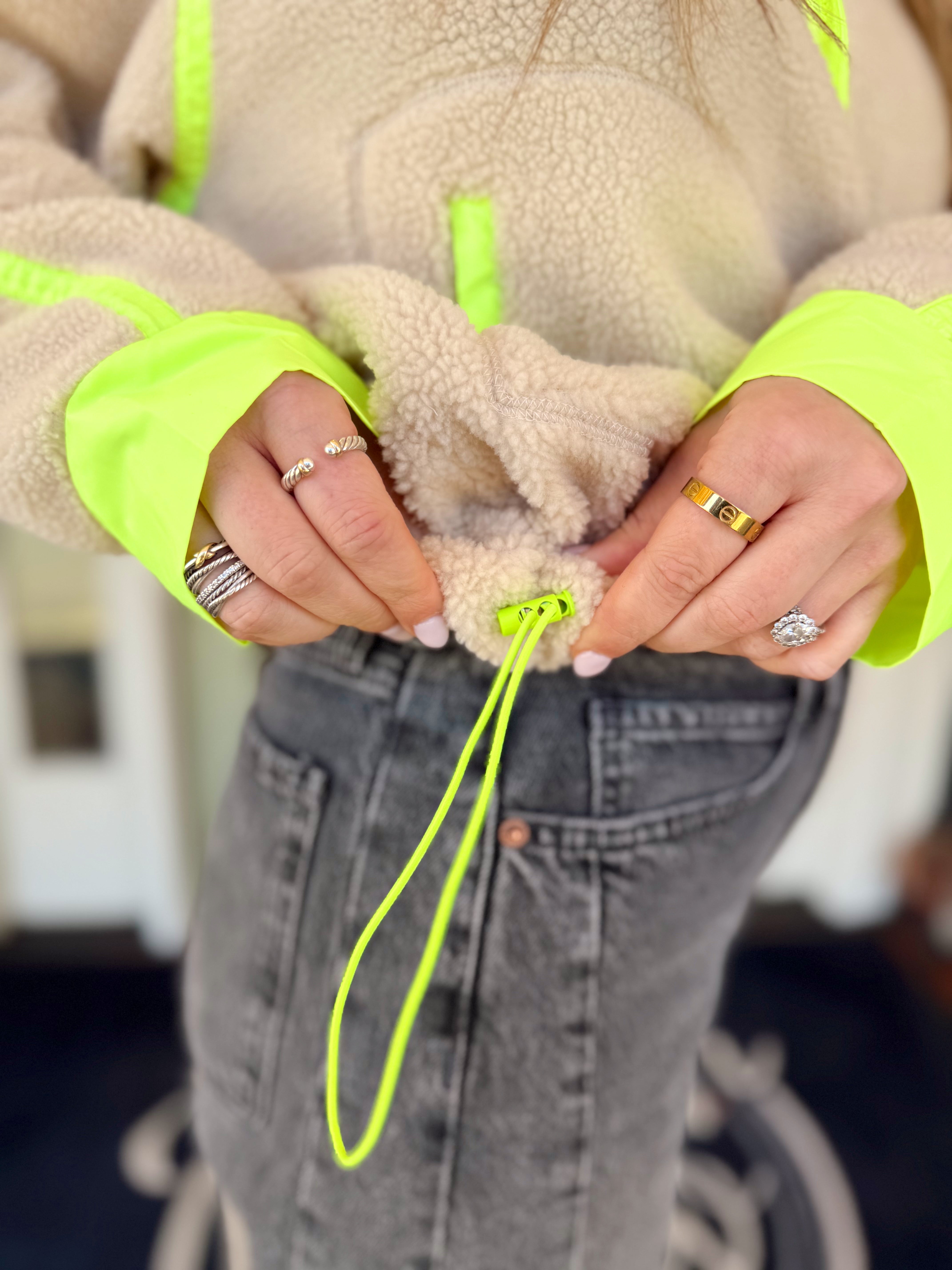 The Camryn Half Zip Sherpa