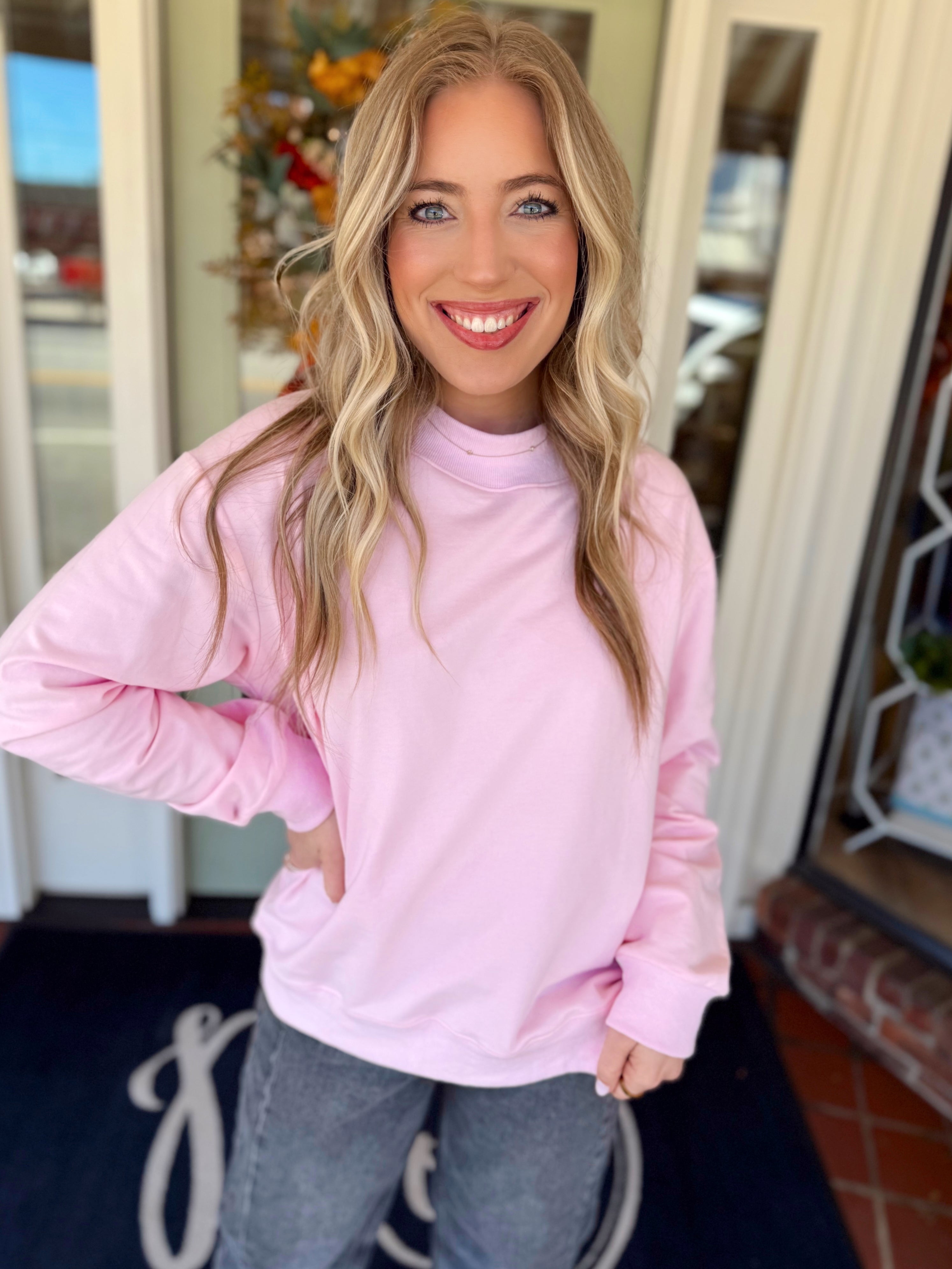 All It Takes Mock Neck Sweatshirt