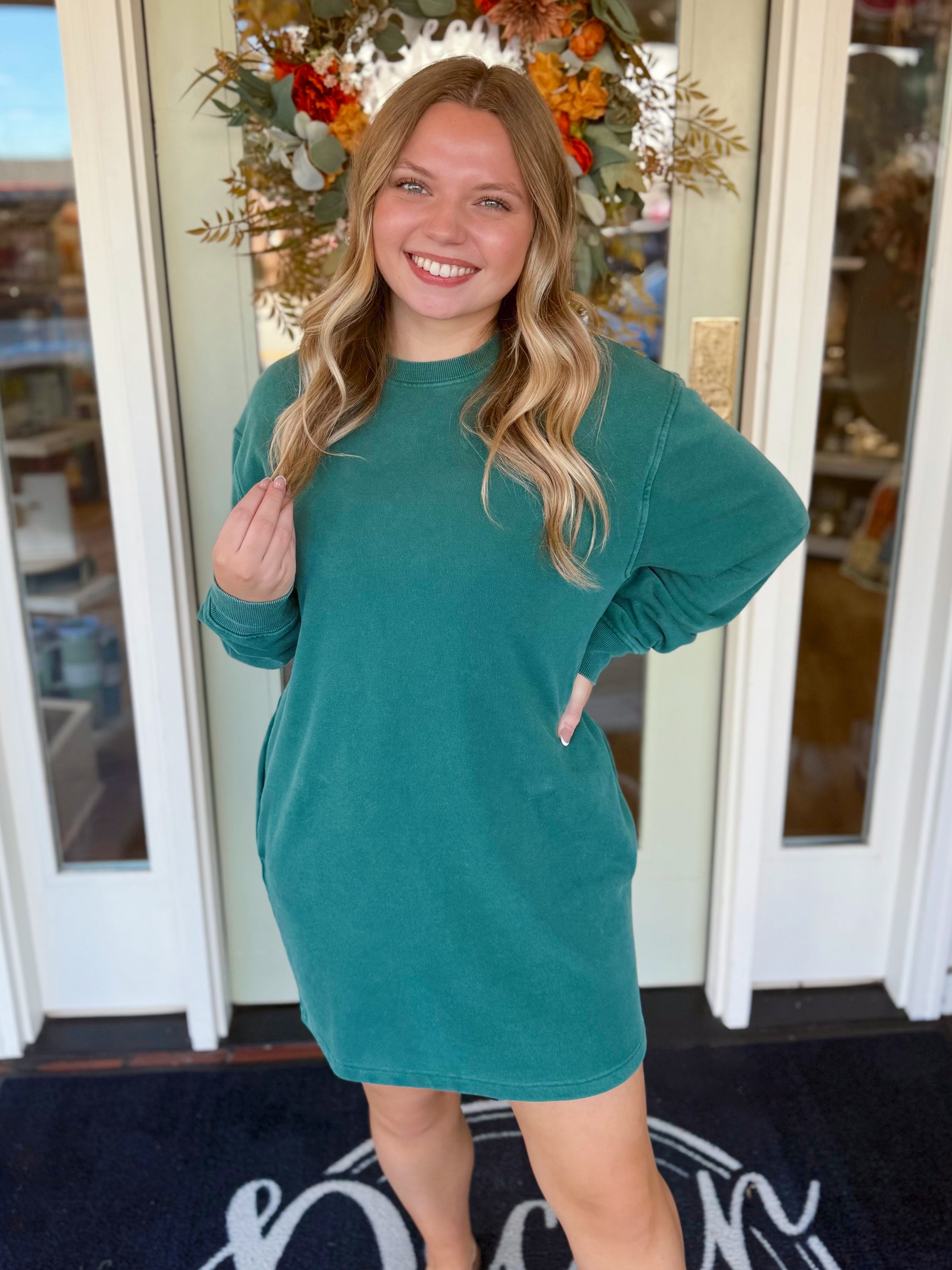 The Brooklynn Dress in Teal