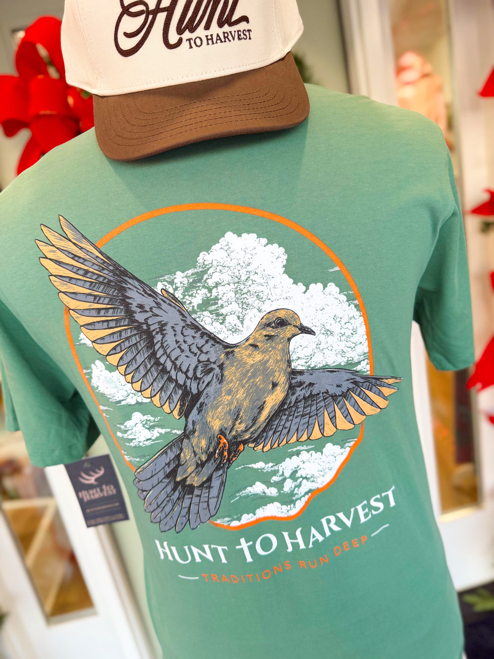 Dove Tee in Duck Green by Hunt to Harvest