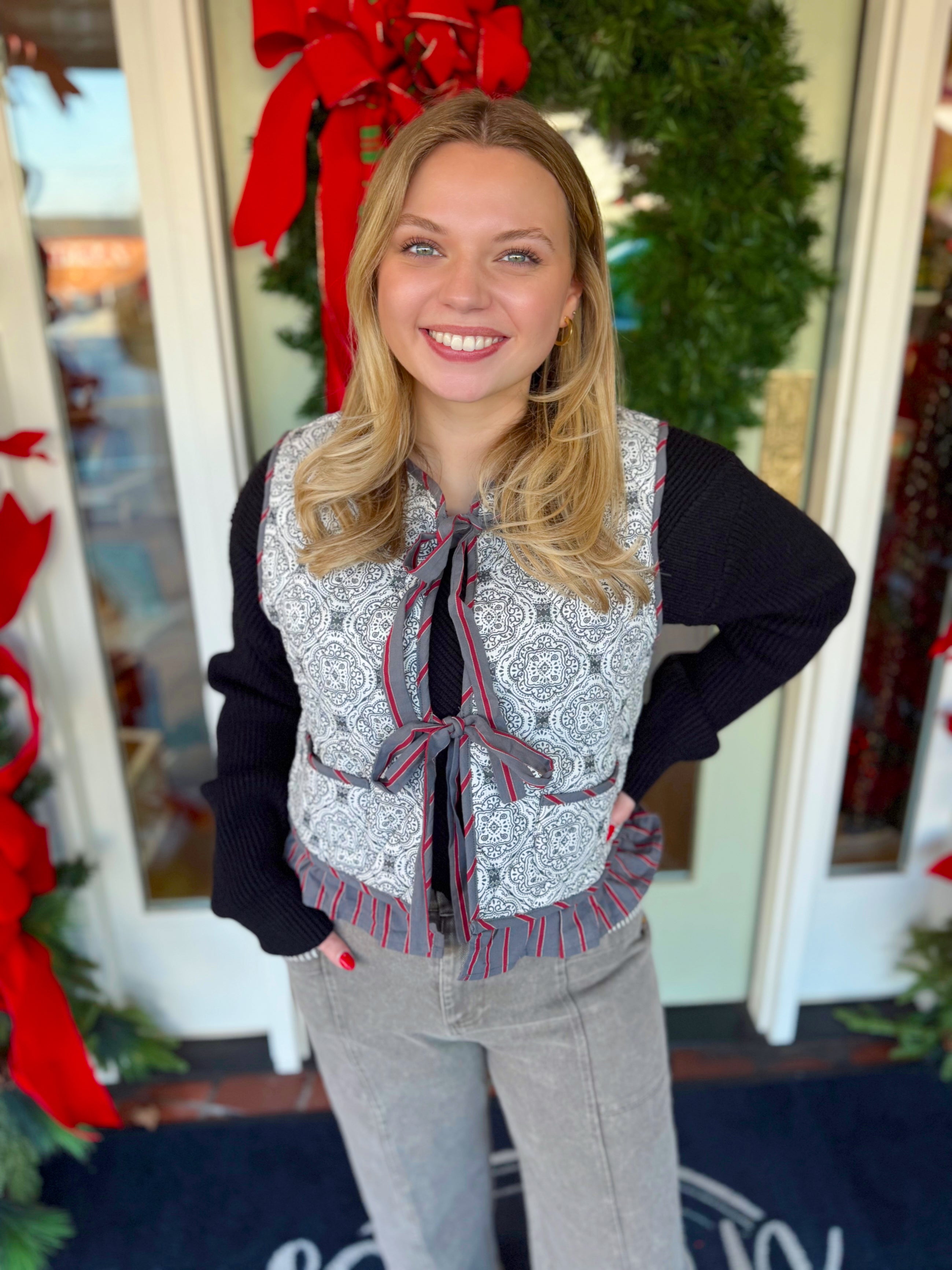 The Addison Printed Vest