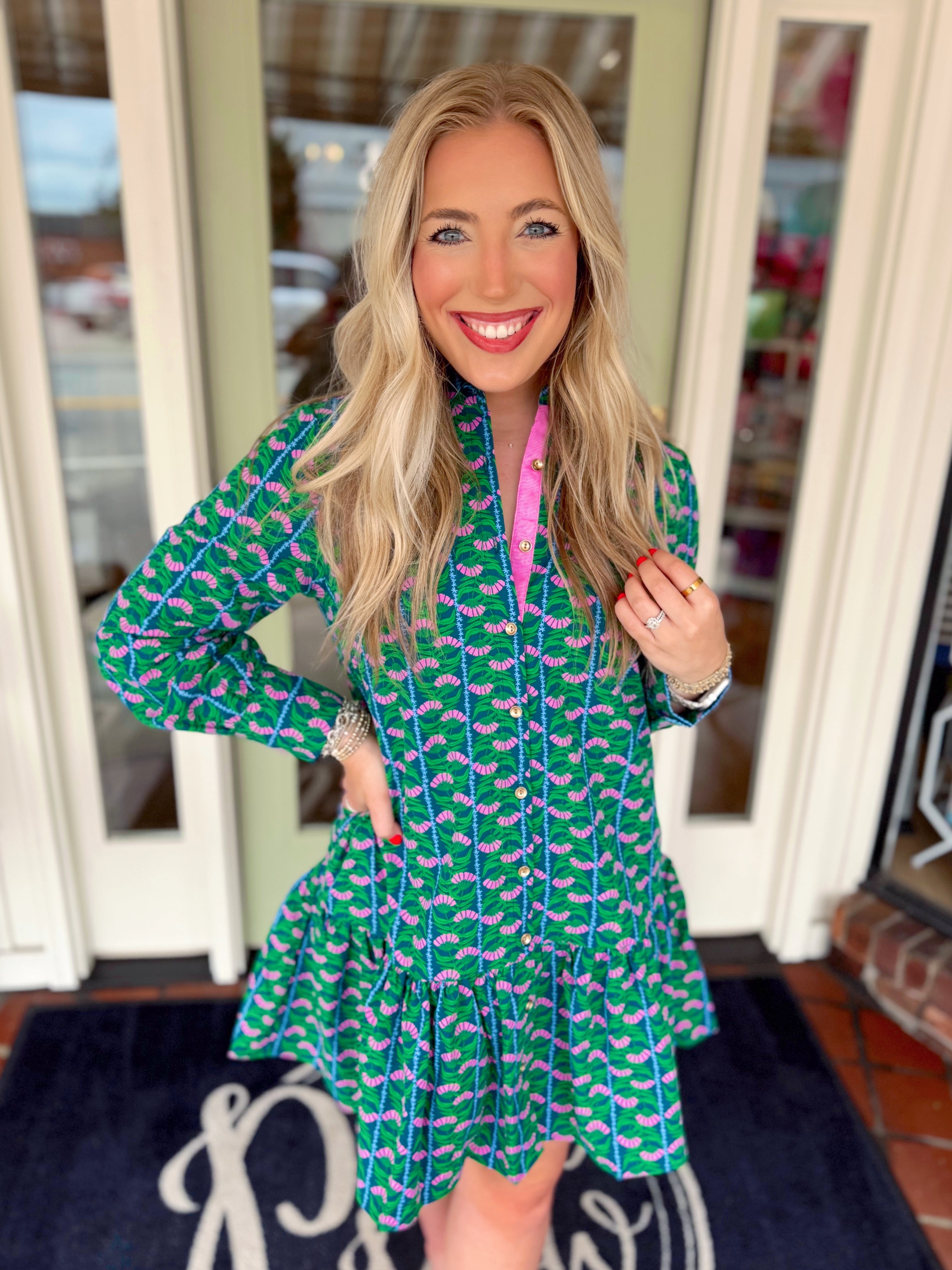 The Fiona Honey Vines Dress