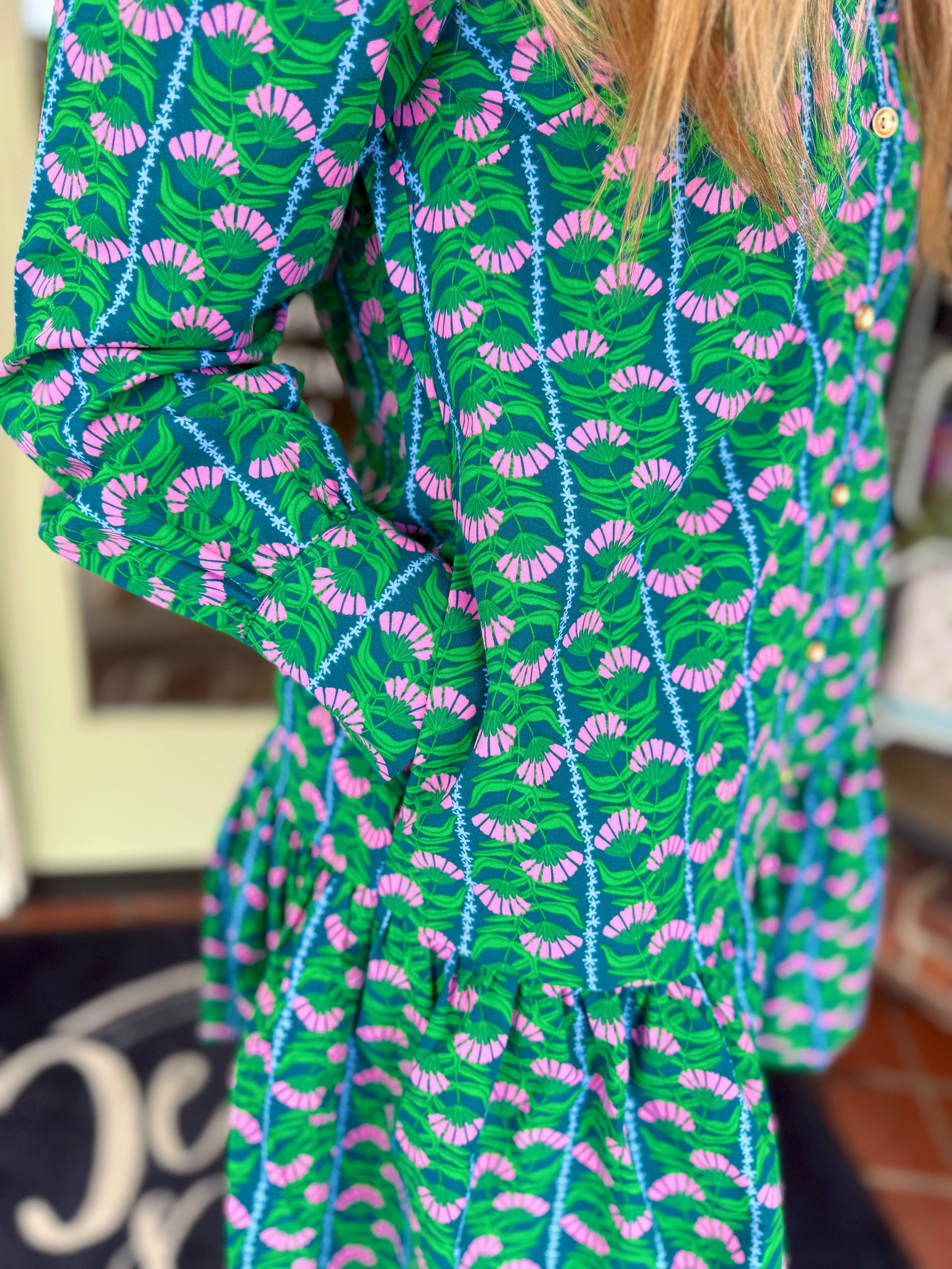 The Fiona Honey Vines Dress
