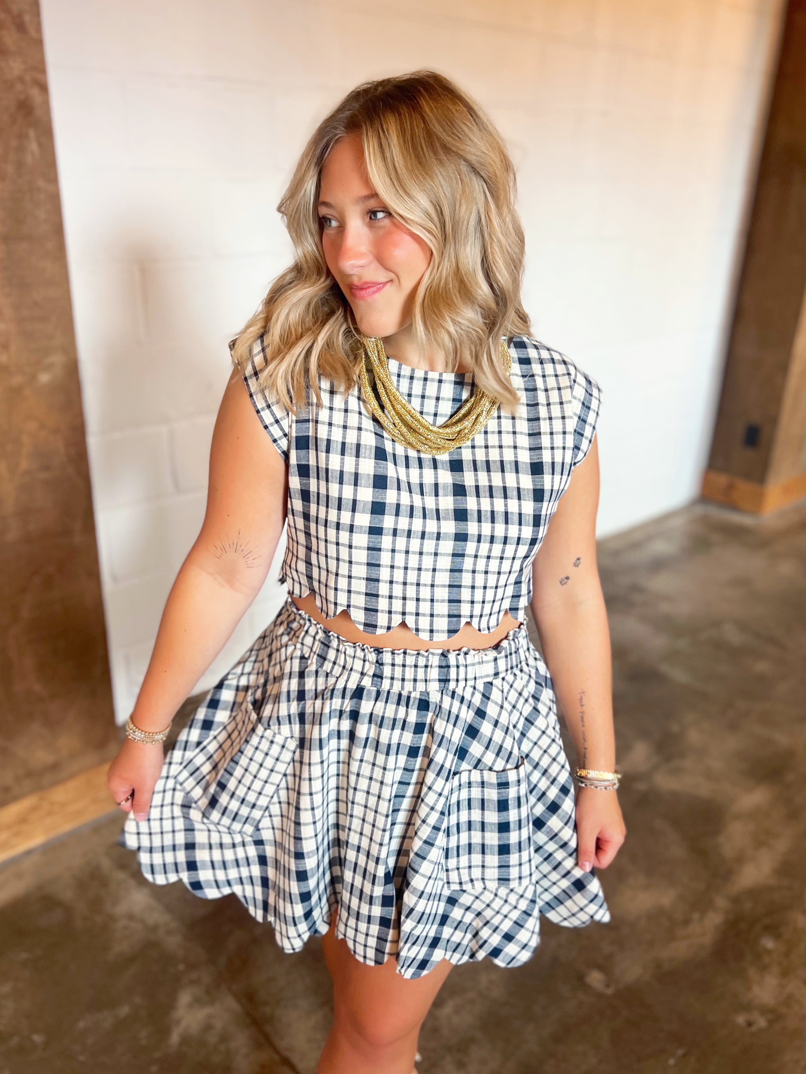 The Ellen Gingham Top