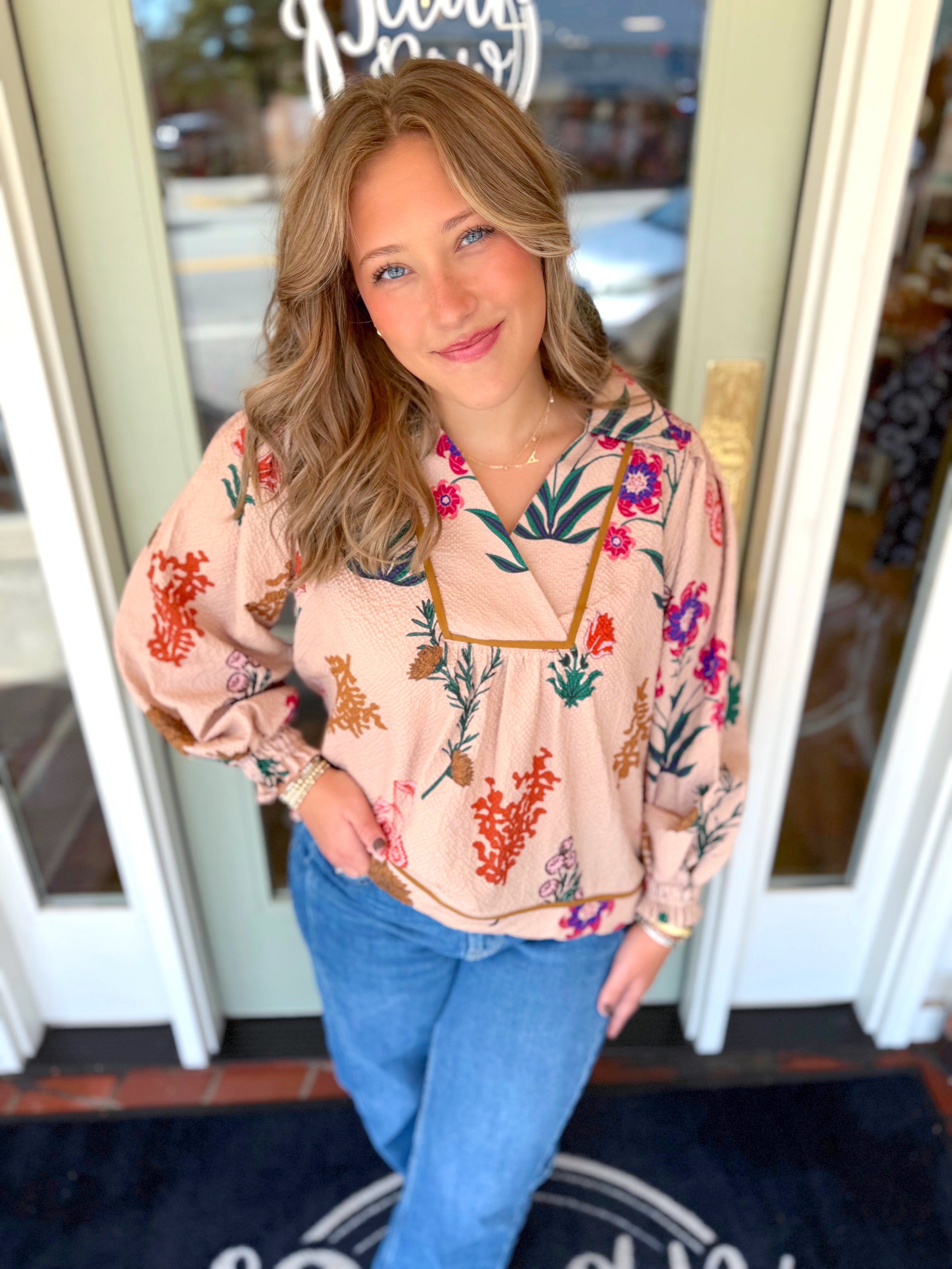 The Gabby Floral Top
