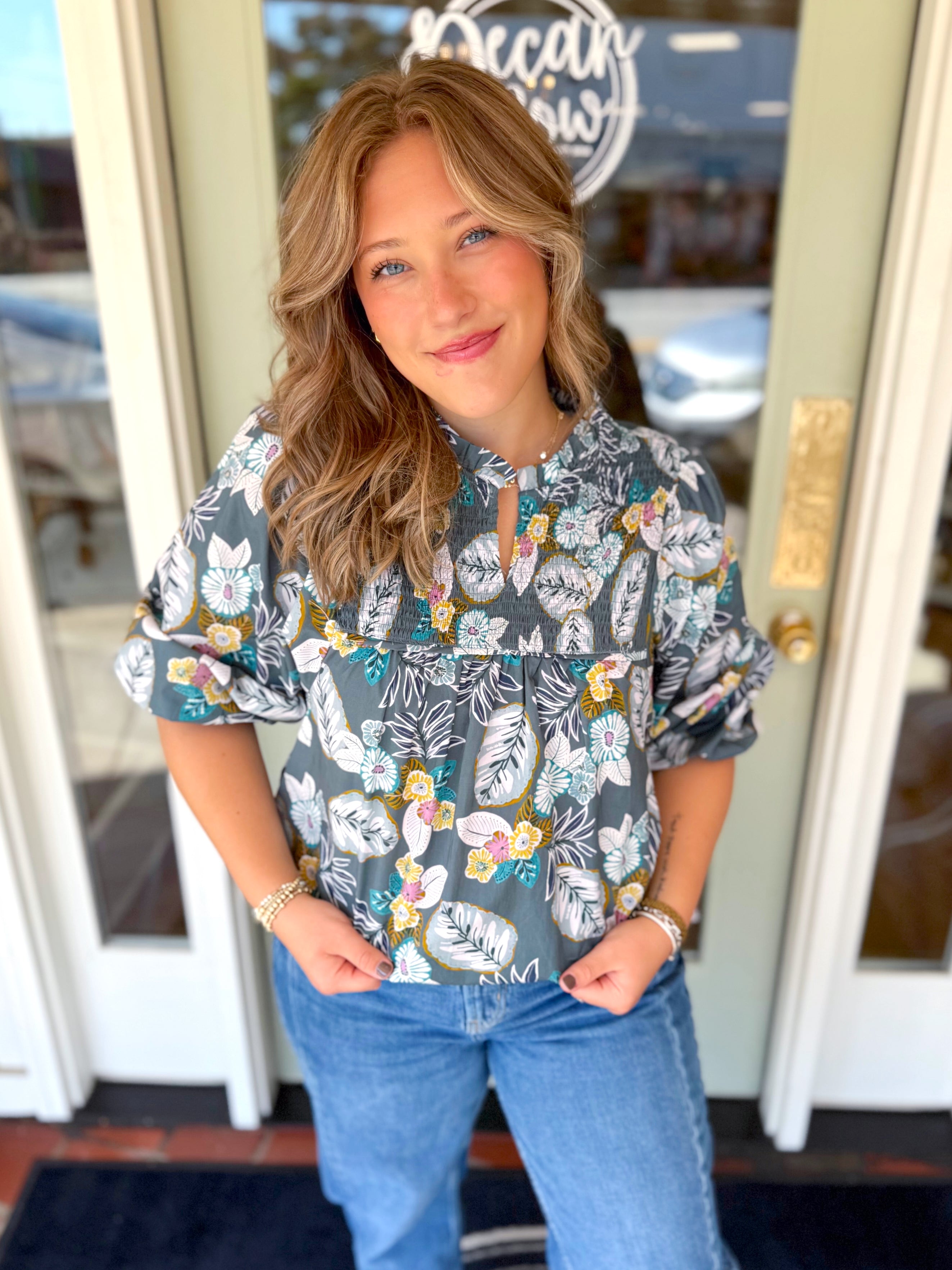 The Mary Floral Top
