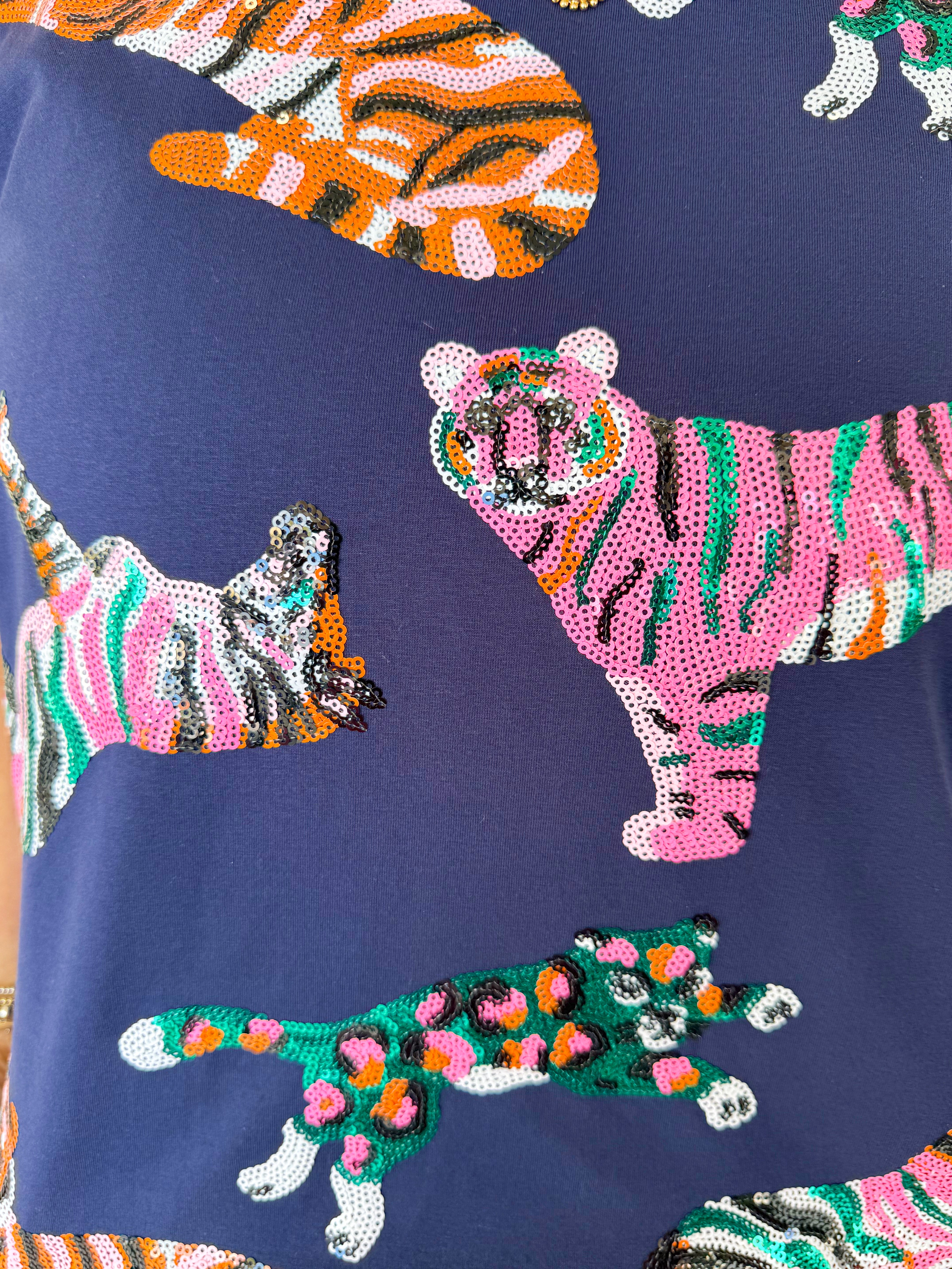 The Roar Navy Top
