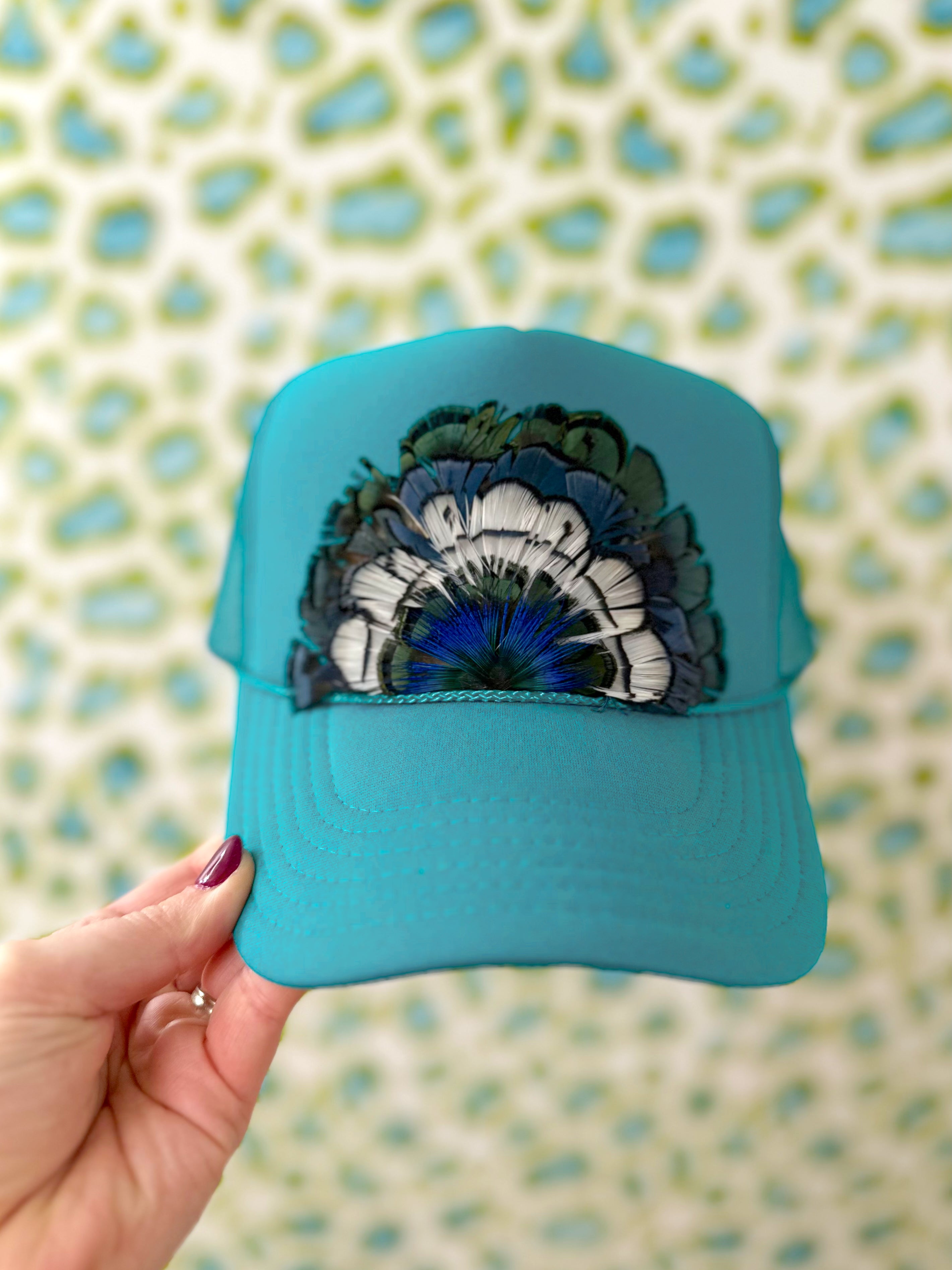 The Ansleigh Feathered Trucker Hat