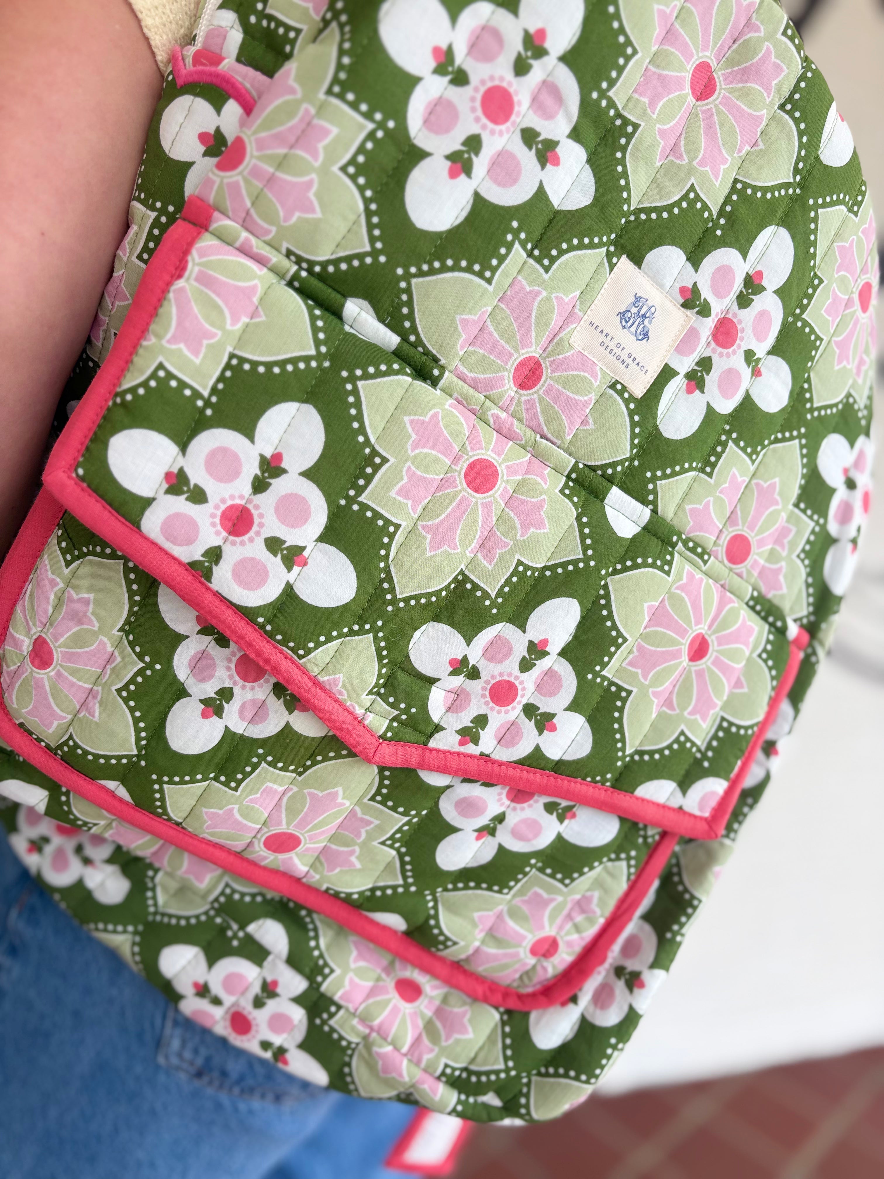 Grenada Mosaic Luxe Quilted Backpack