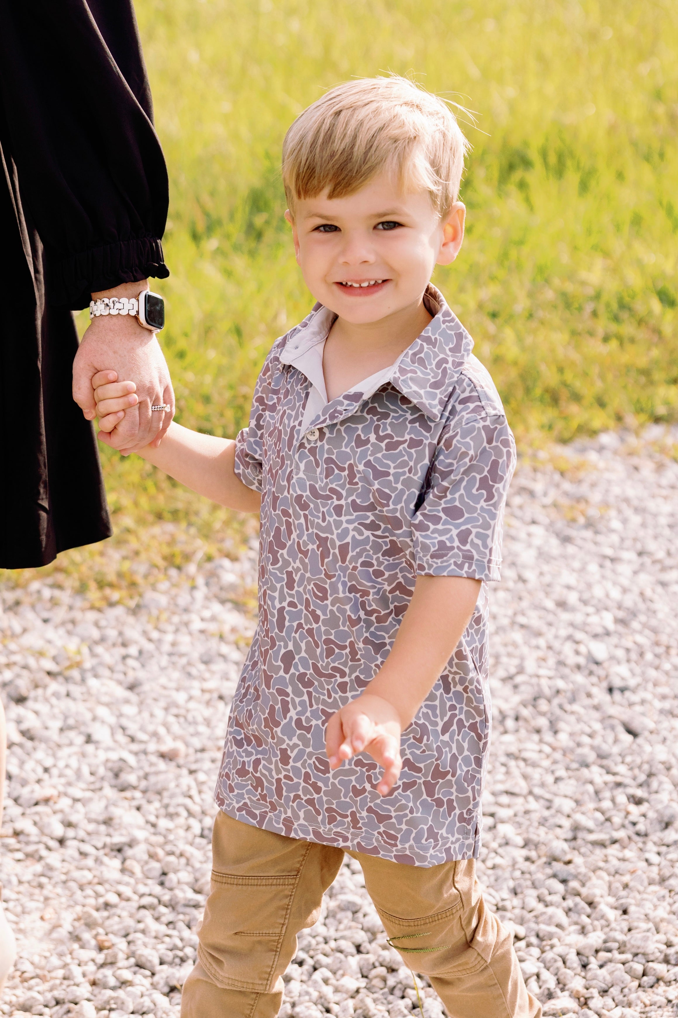 Youth Hunters Hideaway Printed Polo by Southern Shirt Co.