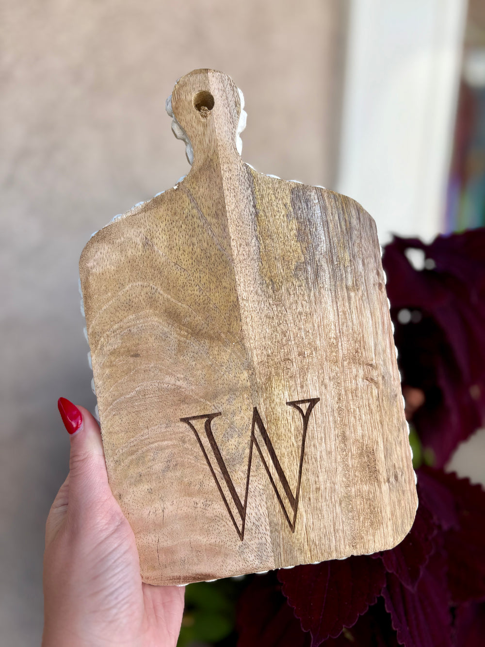 RESERVED for Ayla Lonaker & Landyn Lucas Wedding Registry - "L" Mini Letter Cutting Board