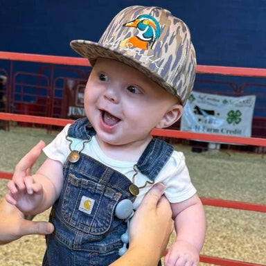 duck head on camo hat infant