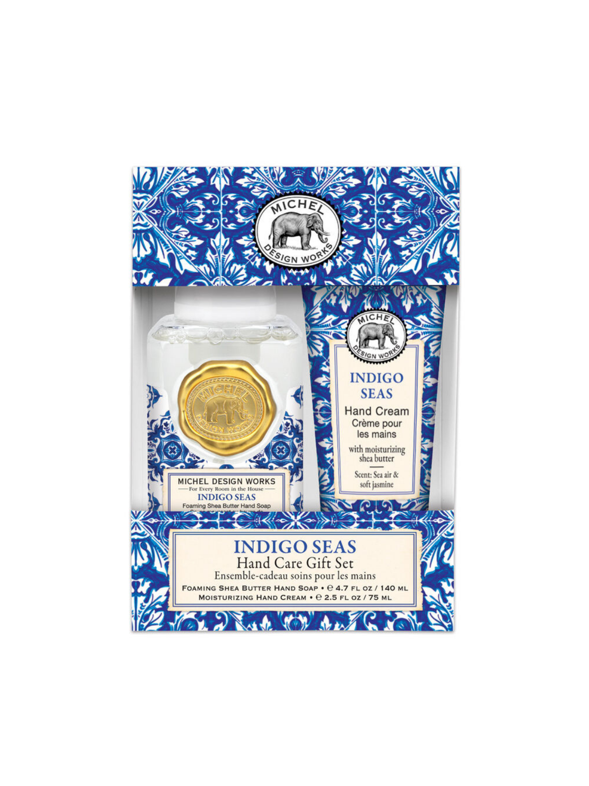 Indigo Seas Hand Care Gift Set with soap and hand cream 