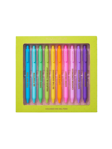 Inspirational Multi-colored Gel Pens