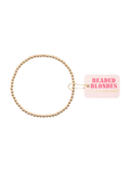 Kids Size 3MM Gold Beaded Bracelet beaded blondes 