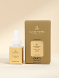 Pura scent with notes of fresh lime, bergamot, citrus, camellia, lotus, amber, sandalwood, musk, and vanilla