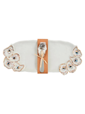 Oyster serving set tray chic with serving spreader ocean costal detail