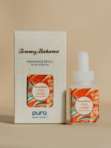 Pura scent with notes of island mango, tangerine, blood orange, and hawaiian pineapple